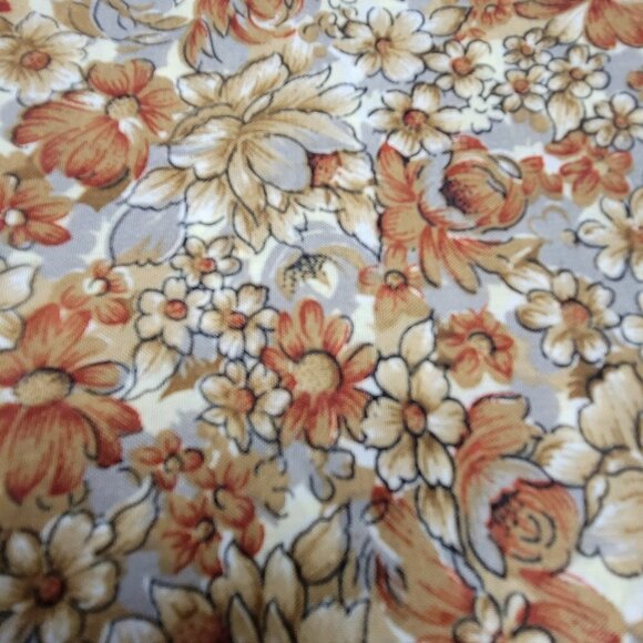 Beige Brown Tan Saree - Unstitched- NEW ! - Picture 2 of 9